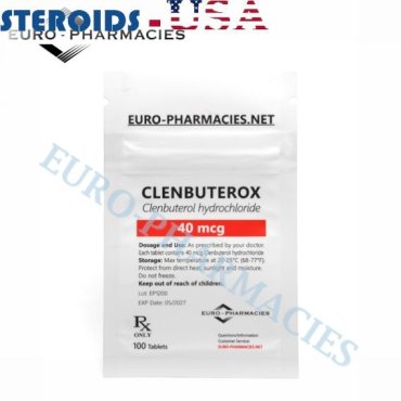 Clenbuterox (Clenbuterol) – 40mcg/tab, 100 pills/bag – Euro-Pharmacies Euro-Pharmacies 
